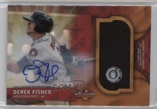 2016 Bowman Chrome 2015 AFL Fall Stars Game Relics /25 Derek Fisher Auto 3j7