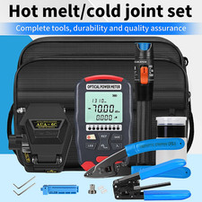 AUA-D7/D5 Optical Power Meter and AUA-6C Fiber Cleaver 15mw Visual Fault Locator