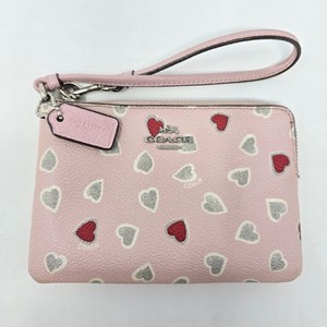 Rare✨️Coach Heart Suede Pouch Wristlet Coach Heart Wristlet | eBay