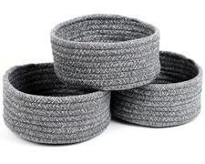 Small Basket, Set of 3 Small Woven Basket, Rope Baskets for Gifts, Cute Mini ...