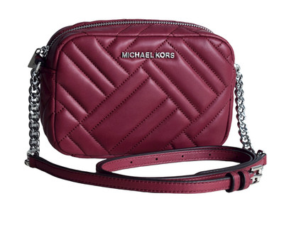 Michael Kors Damen Umhängetasche Tasche Leder VIVIANNE MD CAMERA BAG mulberry