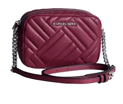 Michael Kors Damen Umhängetasche Tasche Leder VIVIANNE MD CAMERA BAG mulberry - Bild 1 von 4