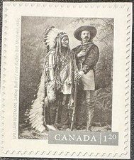 Canadian Stamp Die Cut  #2763 William Notman’s Sitting Bull and Buffalo Bill
