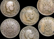 Set of 12 Coins 1/8 Tanga Carlos I 1901 or 1903 Portuguese India (VG) Km14 🇮🇳