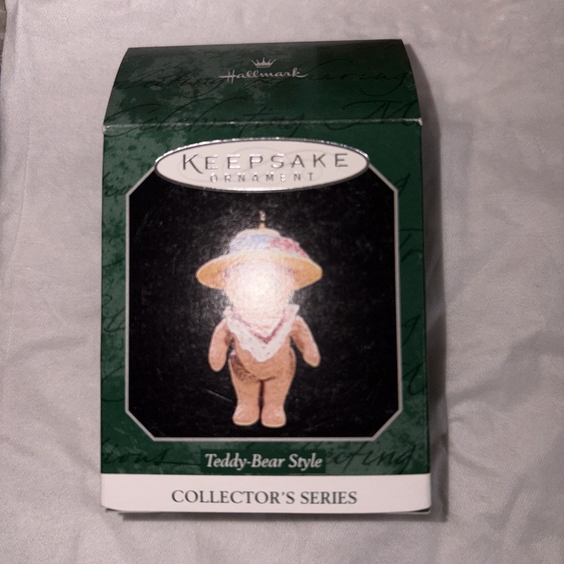 1998 Teddy Bear Style #2 ~ Hallmark Keepsake Ornament ~ Miniature Vintage
