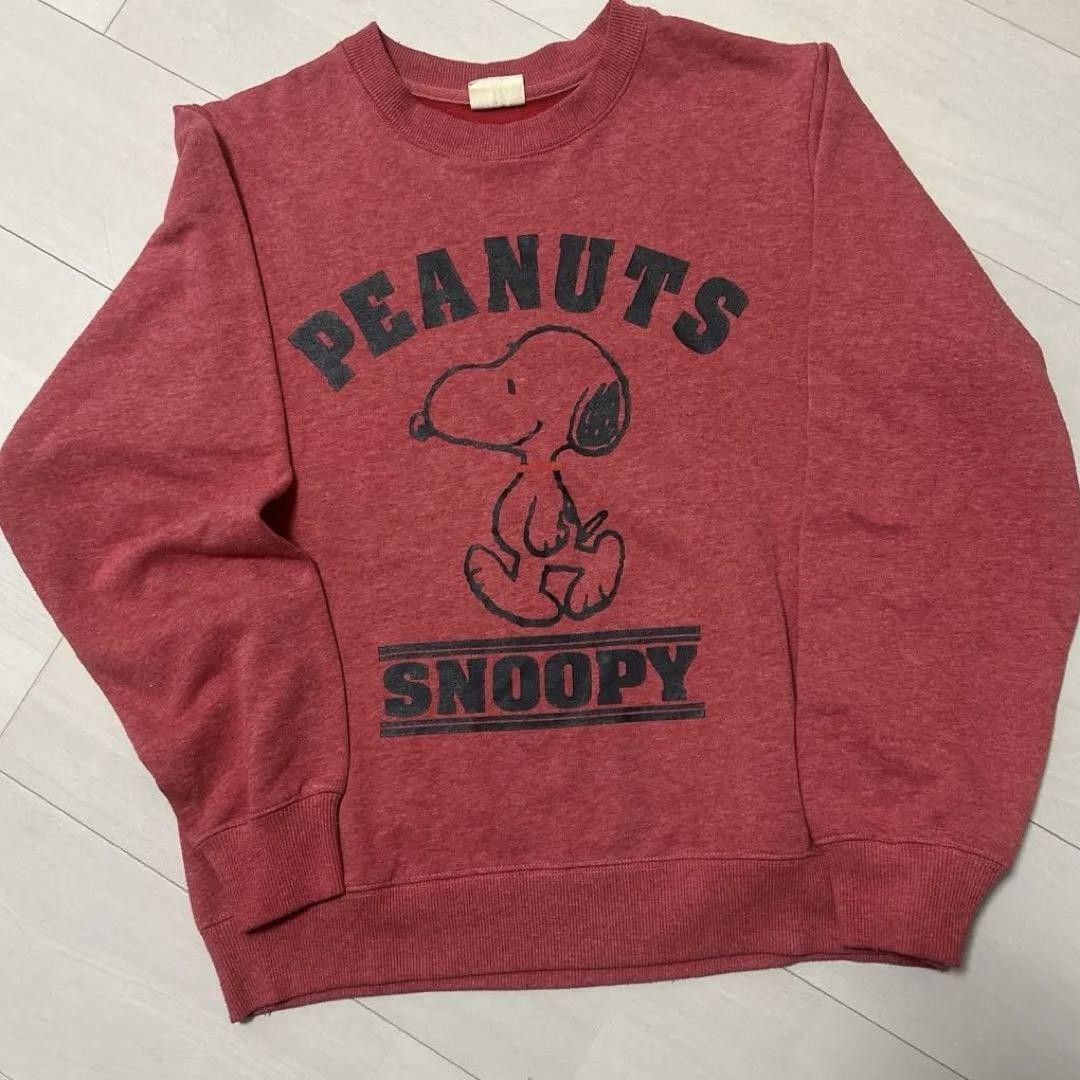 PEANUTS スヌーピー ジャケット L 赤 Peanuts Snoopy 2 T Red jacket winter snoopy Child Top