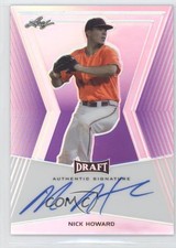 2014 Leaf Metal Draft Purple Prismatic 21/25 Nick Howard #BA-NHI Auto 8s6