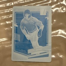 596. Druw Jones 2023 Panini-Donruss 1/  1 Printing Plate #91