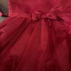 Girls Red Tulle Party Dress By Kensie Girl Size 8 with Sparkles, Ruffle, Flowers — photo 4