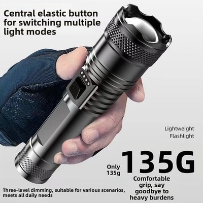 Tragbare wiederaufladbare Taschenlampe mit Powerbank 1500mAh für Outdoor Abente
