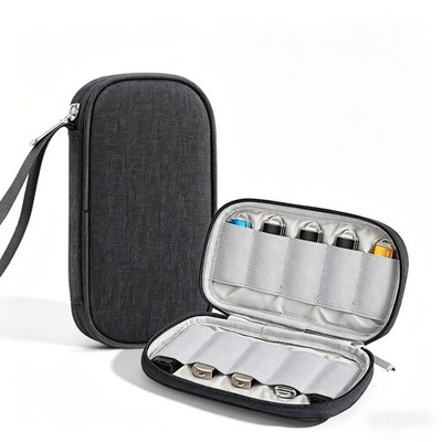 10 Slots USB Flash Drive Case,Cloth Thumb Drive Organizer, Portable U Disk St...