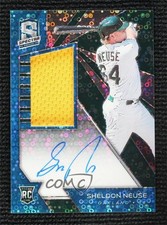 2020 Panini Chronicles Spectra Neon Blue Prizm 57/99 Sheldon Neuse #126 Auto 5n0