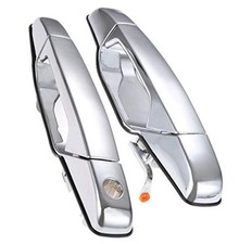 Exterior Chrome Door Handle Front Driver Passenger Side  Replacement for 2007
