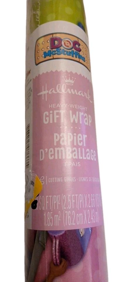 DOC MCSTUFFINS 包装纸 平底礼品包装 任何 OCCASION 全新 20 SQ 英尺 密封    — 第 3/4 张图片