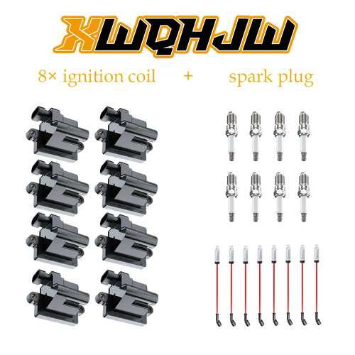 8 Pack Ignition Coils & Spark Plugs & Wires for Chevy GMC UF271 41-962 48322 - Picture 1 of 11