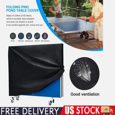 Duty Heavy Table Tennis Table Cover Ping Pong Waterproof Indoor Outdoor Protect