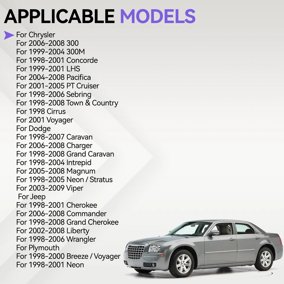 Ignition Switch Cylinder 5003843AB For Chrysler Dodge For Jeep Plymouth With Key Foto 3 de 4