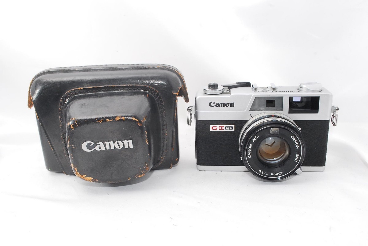 7975) Canon Canonet QL19 GIII RF Film Camera 45mm F1.9 Lens from