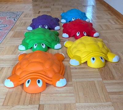 Stepping Stones for Kids Ages 3 To12, 6 Piece Turtle Balance Stepping