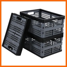 Collapsible Folding Storage Crates, 3-Pack, 15 L