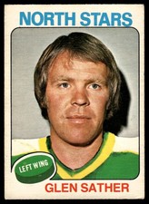 1975-76 O-Pee-Chee VTG OPC Hockey Glen Sather Minnesota North Stars #222