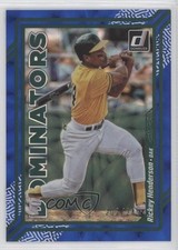 2023 Panini Donruss Dominators Blue 202/249 Rickey Henderson #D8 HOF pe8