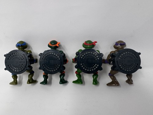 1991 TMNT Talking Turtles Set of 4 Raphael Donatello Leonardo Michelangelo EUC - Picture 7 of 7