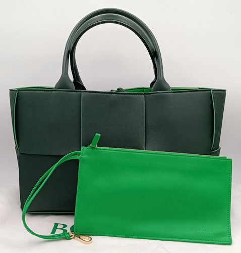 Bottega Veneta Arco Tote Bag Cassette Handbag Green