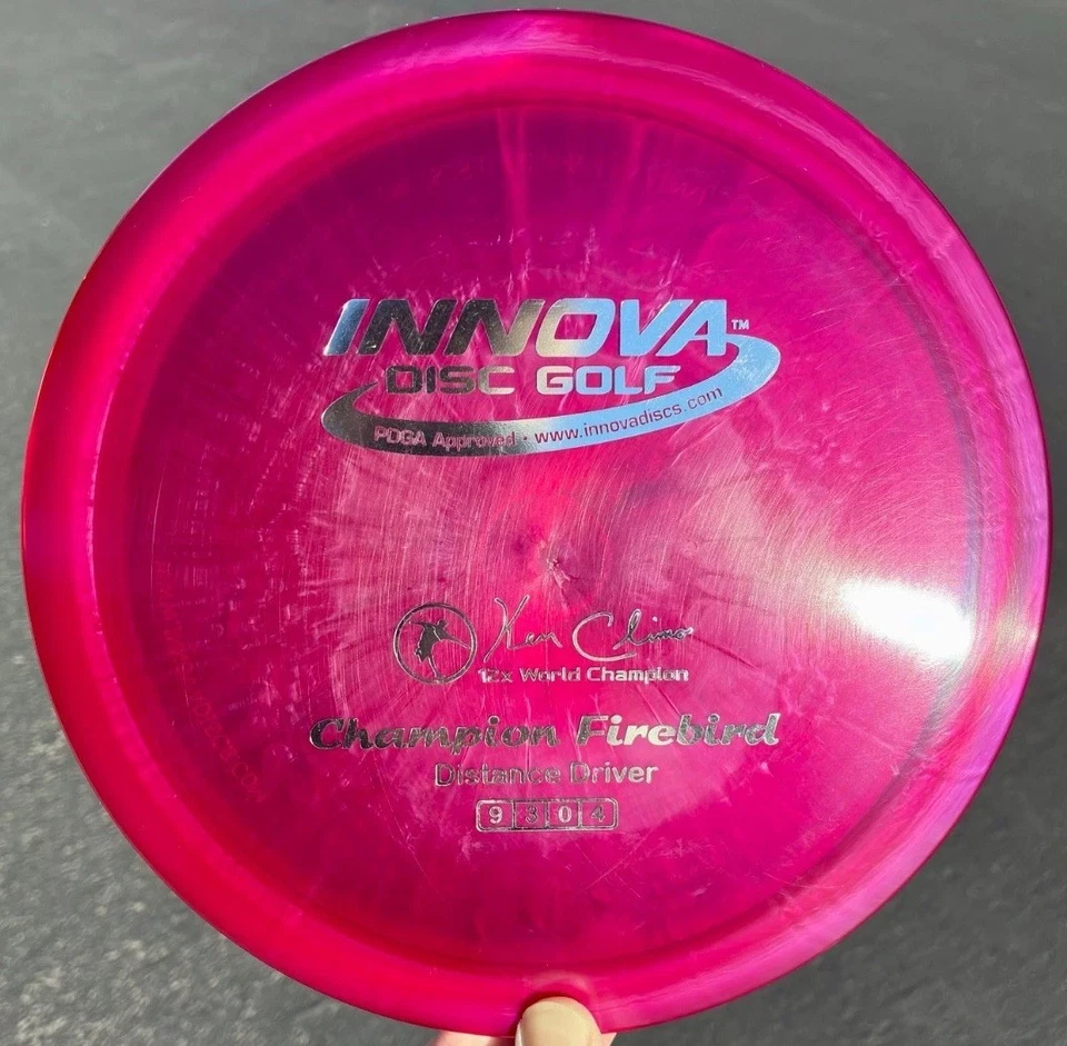 Innova Champion Firebird RARE - Penned - Stiff - Flat - Pearly 12x KC Disc Golf - Image 2 of 4