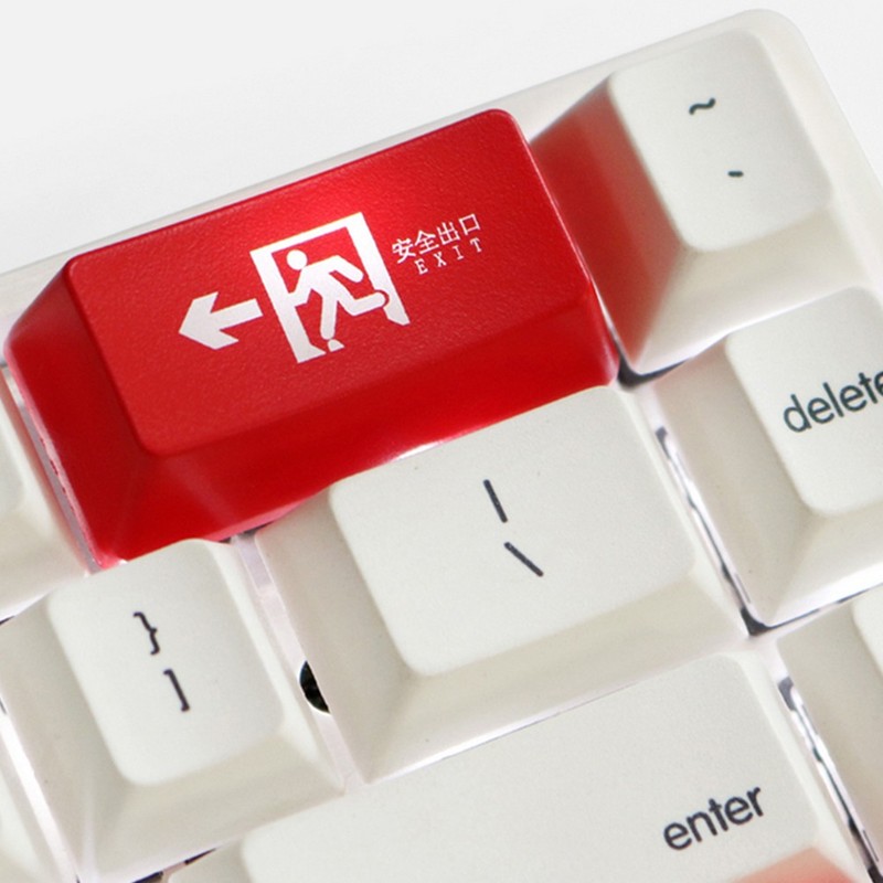 Replacement Backspace Key Pattern Shine Through Mechanical Keyboard Key