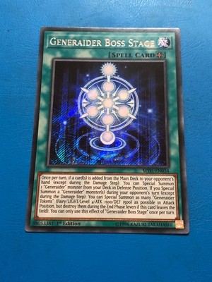 YUGIOH Secret Rare Generaider Boss Stage MYFI-EN034 1st Edition