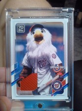 2021 TOPPS OPENING DAY SCREECH WASHINGTON NATIONAL MASCOT MR-SC PATCH RARE RELIC