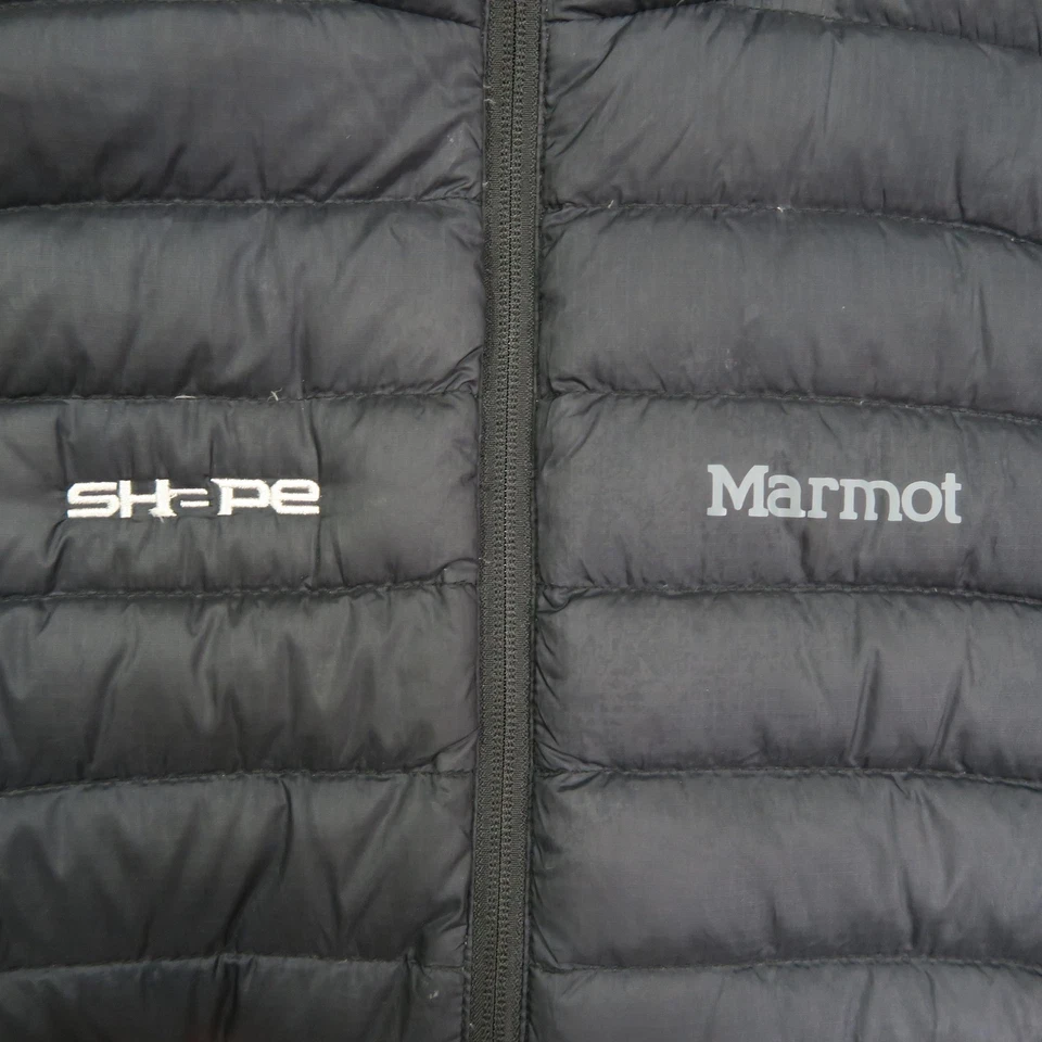 Chaleco Marmot Para Hombres Grande Negro 600 Relleno Aislado Bolsillos con Cremallera Exterior Foto 2 de 4