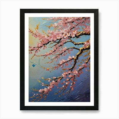Cherry Blossom Magic no1 1 Art Prin Framed Wall Art Poster Canvas Print Picture