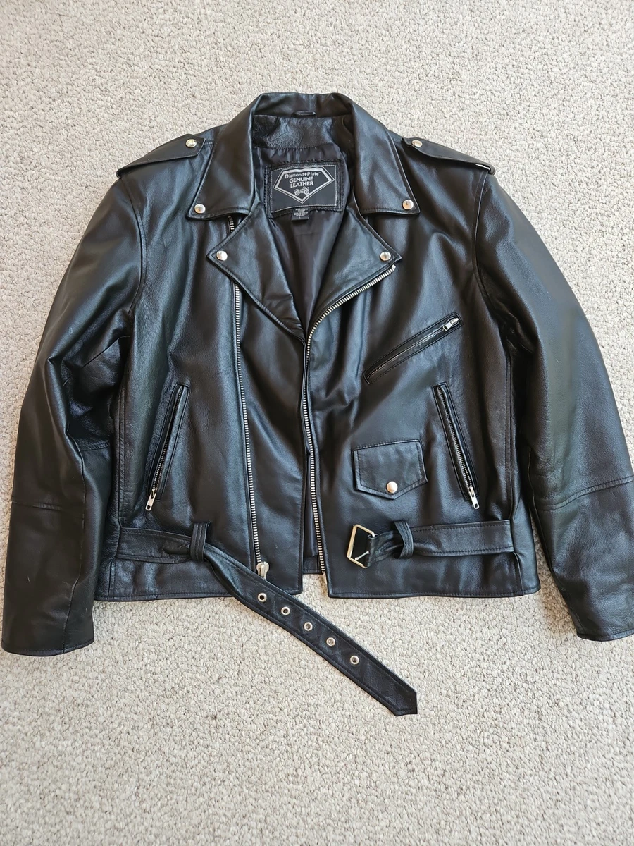 diamond leather jacket products for sale | eBay