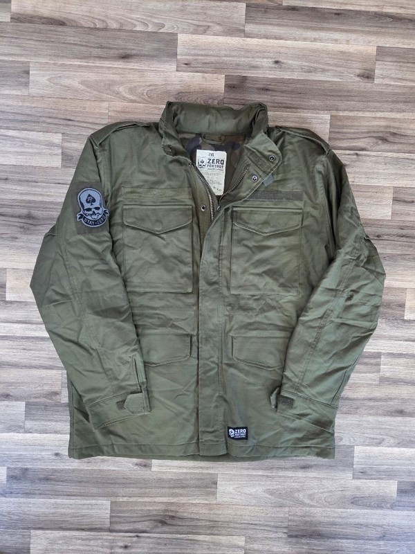 Zero Foxtrot M65 Field Jacket Mens 2XL Olive Cotton Camo Lined Military Gorpcore