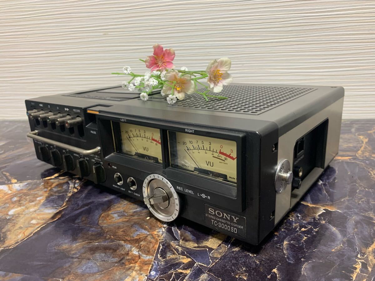 Sony TC-3000SD Stereo Cassette Corder w/ Power Cable Tested