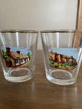 Château d'Édimbourg - Lunettes souvenir Burns Cottage 3" bord doré