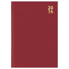 Image of 2026 Diary A5 page a day hardback Office organiser calendar desk diary