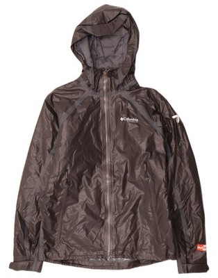 Columbia Omni-Heat Damen Regenjacke mit Kapuze UK 6 XS grau Nylon CY18