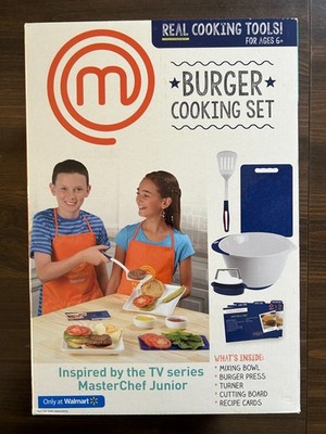 MASTER CHEF JUNIOR BURGER COOKING SET - WALMART EXCLUSIVE - NEW IN BOX
