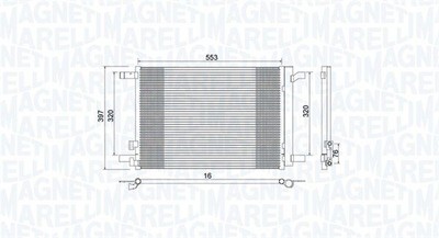 MAGNETI MARELLI 350203964000 Kondensator, Klimaanlage für AUDI CUPRA SEAT SKODA