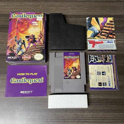 Castlequest Nintendo NES Complete Game + Box + Manual + Poster + Map