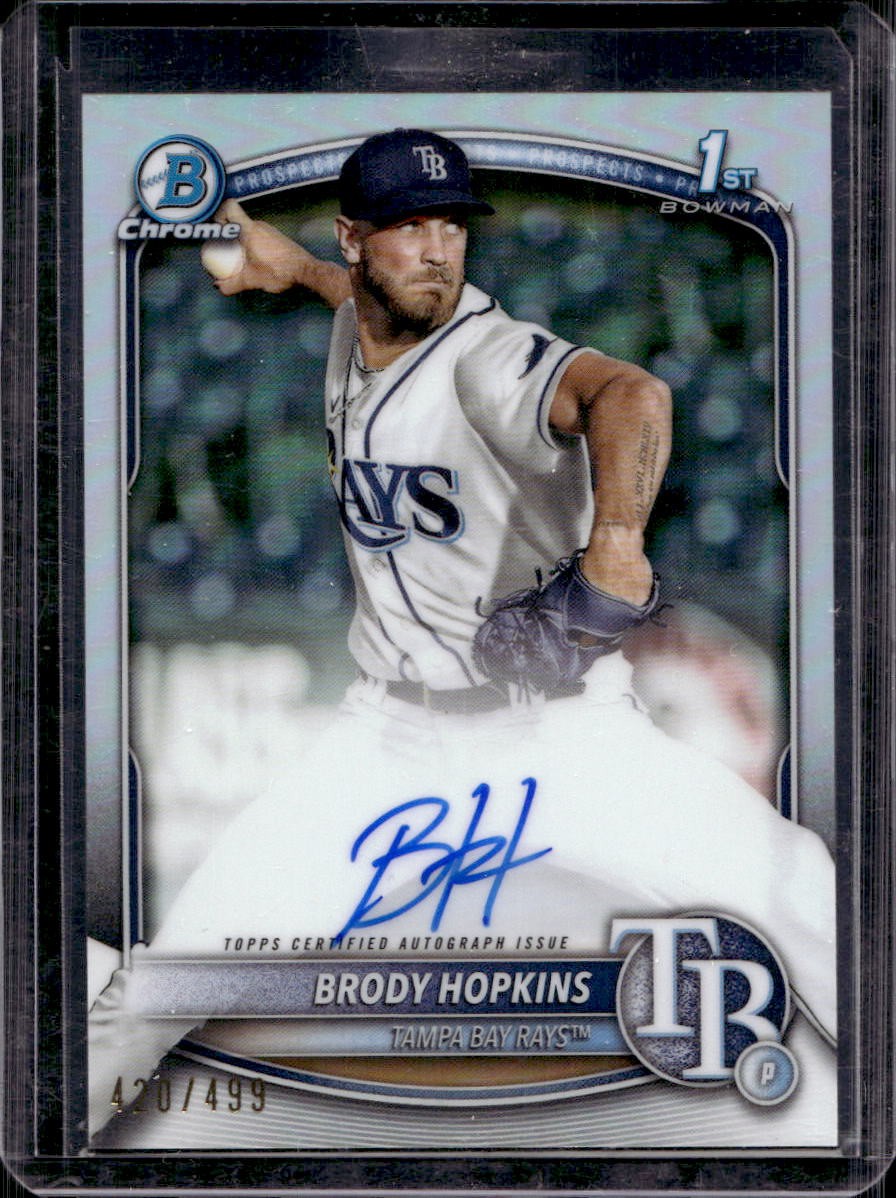 Brody Hopkins 2025 Bowman Chrome #CPA-BH 1st Prospect Auto Refractor /499