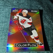 2024-25 Upper Deck Allure #CFL30 - Luke Hughes - Red-Orange Color Flow - Devils