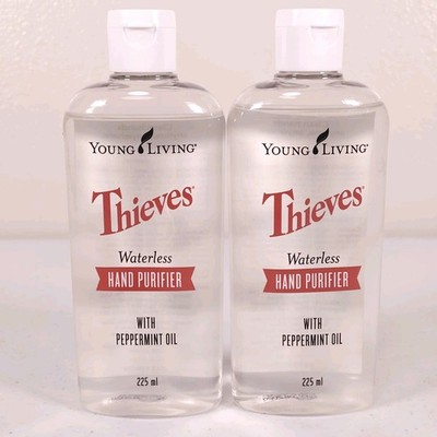 2-Pack Young Living Thieves Waterless Hand Purifier 225 ml 7.6 oz Each Sanitizer