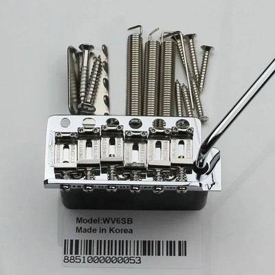 Wilkinson WV6SB Vintage Tremolo Bridge Steel Block Steel Saddle Guitar Hardware