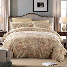 Paisley Bedding Twin Size Duvet Cover Set Luxury  Elegant Home Collection