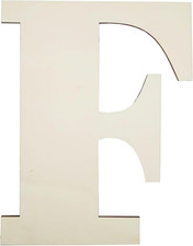 Big Unfinished Wooden Letters for Wall Decor 12 Inch Large Wooden Alphabet Blank