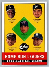 2001 Upper Deck Vintage Baseball - #395 - Frank Thomas - Homerun Leaders